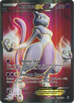 POKEMON Mewtwo EX - 158/162 - Full Art Ultra Rare