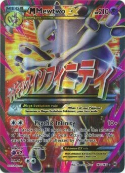 POKEMON M Mewtwo EX - 160/162 - Full Art Ultra Rare