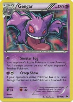 POKEMON Gengar - 60/162 - Holo Rare