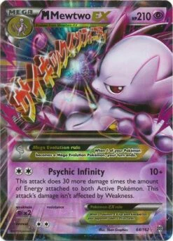 POKEMON M Mewtwo EX - 64/162 - Ultra Rare