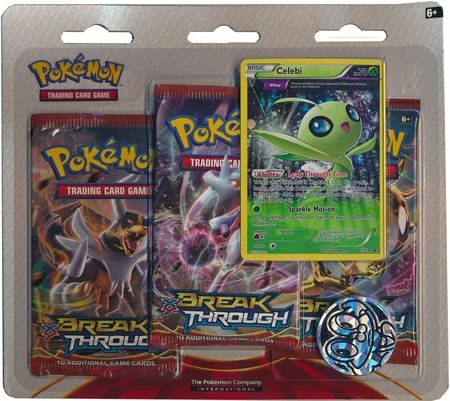 XY Breakthrough 3-Pack Celebi Blister Pack W/ Collectible Coin (Pokemon) 1 XY Breakthrough 3-Pack Celebi Blister Pack W/ Collectible Coin (Pokemon)