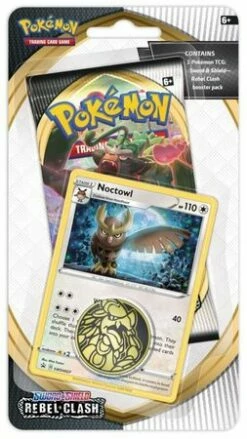 Sword & Shield Rebel Clash Checklane Blister W/ Noctowl Promo (Pokemon)