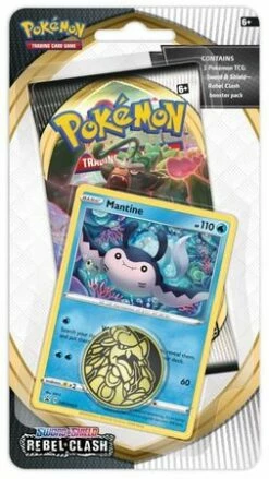 Sword & Shield Rebel Clash Checklane Blister W/ Mantine Promo (Pokemon)