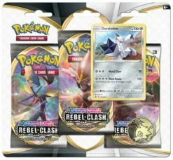Sword & Shield Rebel Clash 3 Pack Blister With Duraludon Promo (Pokemon)
