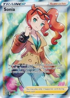 POKEMON Sonia - 192/192 - Full Art Ultra Rare