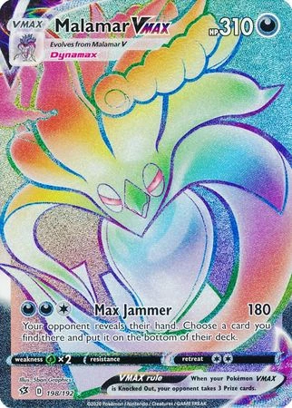 POKEMON Malamar VMAX - 198/192 - Hyper Rare 1 POKEMON Malamar VMAX - 198/192 - Hyper Rare