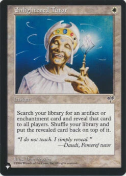Magic The Gathering Enlightened Tutor - The List