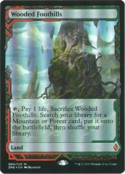 Magic The Gathering Wooded Foothills 004/030 - Foil