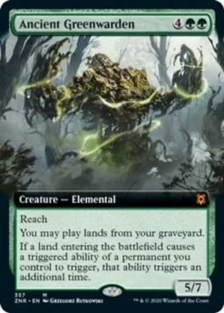 Magic The Gathering Ancient Greenwarden 357 - Extended Art