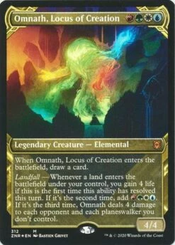 Magic The Gathering Omnath, Locus Of Creation 312 - Alternate Art Showcase Foil