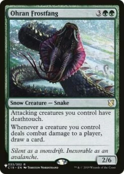 Magic The Gathering Ohran Frostfang 033/302 - The List