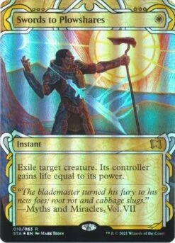 Magic The Gathering Swords To Plowshares 10/63 - Mystical Archive - Foil