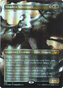 Magic The Gathering Shadrix Silverquill 280 - Borderless Foil