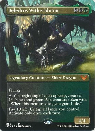 Magic The Gathering Beledros Witherbloom 282 - Borderless Foil 1 Magic The Gathering Beledros Witherbloom 282 - Borderless Foil