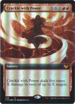 Magic The Gathering Crackle With Power 308 - Extended Art Foil