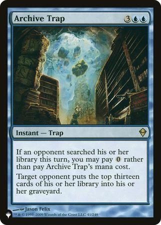 Magic The Gathering Archive Trap 41/249 - The List 1 Magic The Gathering Archive Trap 41/249 - The List