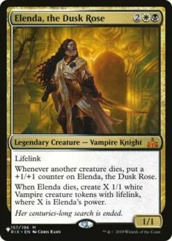 Magic The Gathering Elenda, The Dusk Rose 157/196 - The List