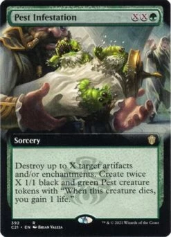 Magic The Gathering Pest Infestation 392 - Extended Art