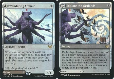 Magic The Gathering Wandering Archaic // Explore The Vastlands 006/275 - Pre-Release Foil Promo 1 Magic The Gathering Wandering Archaic // Explore The Vastlands 006/275 - Pre-Release Foil Promo