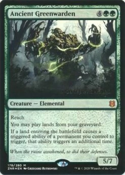 Magic The Gathering Ancient Greenwarden 178/280 - Pre-Release Foil Promo