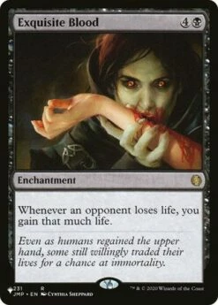 Magic The Gathering Exquisite Blood - The List