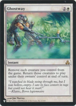 Magic The Gathering Ghostway 6/165 - The List