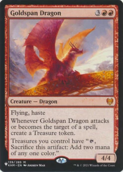 Magic The Gathering Goldspan Dragon 139/285 - The List