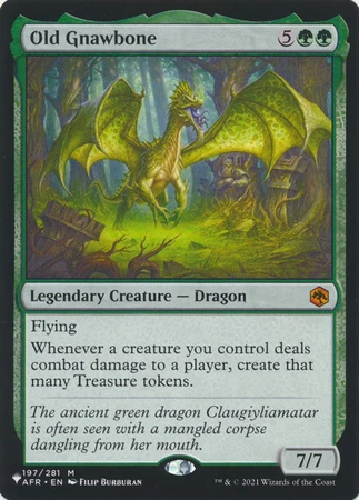 Magic The Gathering Old Gnawbone 197/281 - The List 1 Magic The Gathering Old Gnawbone 197/281 - The List