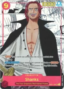 Shanks (Parallel) (Alternate Manga Background Art) - OP01-120 - Secret Rare