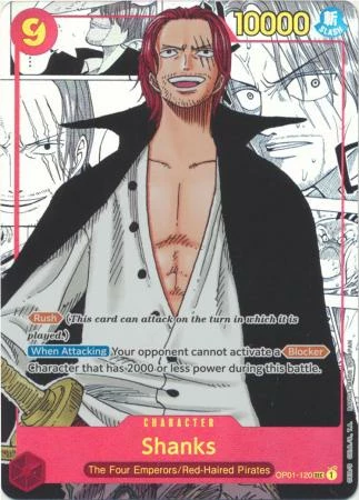 Shanks (Parallel) (Alternate Manga Background Art) - OP01-120 - Secret Rare -MAGIC THE GATHERING Shop 1768427