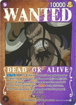 Kaido - (Wanted Poster) - Super Rare - ST04-003 - Foil
