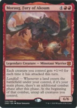 Magic The Gathering Moraug, Fury Of Akoum 150/280 - Silver Stamped