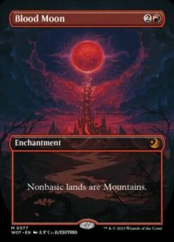 Magic The Gathering Blood Moon 0077 Anime Borderless