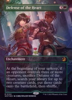 Magic The Gathering Defense Of The Heart 0100 Anime Borderless Confetti Foil