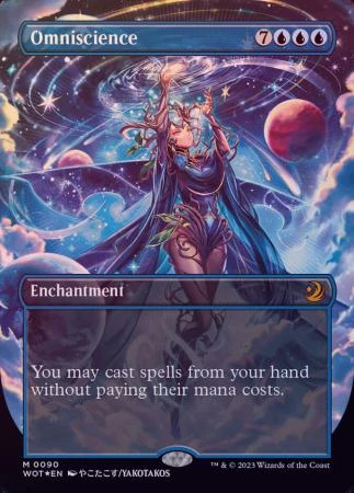 Magic The Gathering Omniscience 0090 Anime Borderless Confetti Foil 1 Magic The Gathering Omniscience 0090 Anime Borderless Confetti Foil