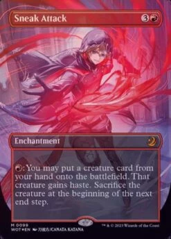 Magic The Gathering Sneak Attack 0099 Anime Borderless Confetti Foil
