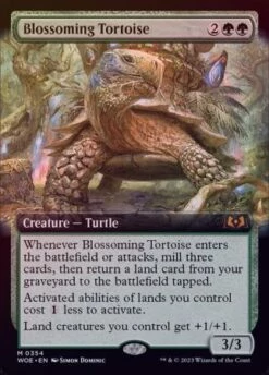 Magic The Gathering Blossoming Tortoise 0354 Extended Art - Foil