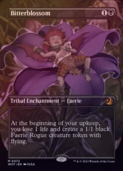 Magic The Gathering Bitterblossom 0072 Anime Borderless - Foil
