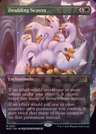 Magic The Gathering Doubling Season 0081 Anime Borderless - Foil 1 Magic The Gathering Doubling Season 0081 Anime Borderless - Foil