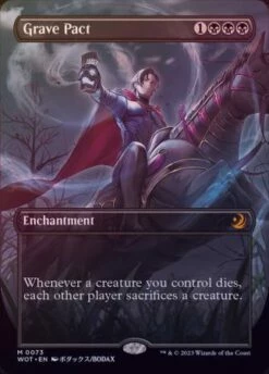 Magic The Gathering Grave Pact 0073 Anime Borderless - Foil