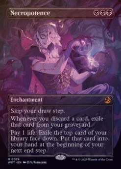 Magic The Gathering Necropotence 0074 Anime Borderless - Foil