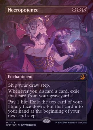 Magic The Gathering Necropotence 0074 Anime Borderless - Foil 1 Magic The Gathering Necropotence 0074 Anime Borderless - Foil