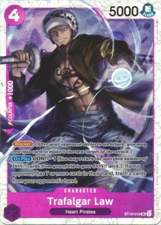 Trafalgar Law - ST10-010 - Super Rare Foil 1 Trafalgar Law - ST10-010 - Super Rare Foil